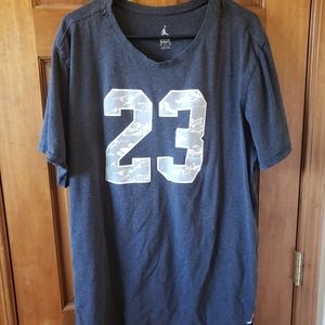 Air Jordan grey #23 t shirt